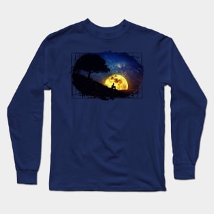 The Healing Power of Nature (Night Scene) Long Sleeve T-Shirt